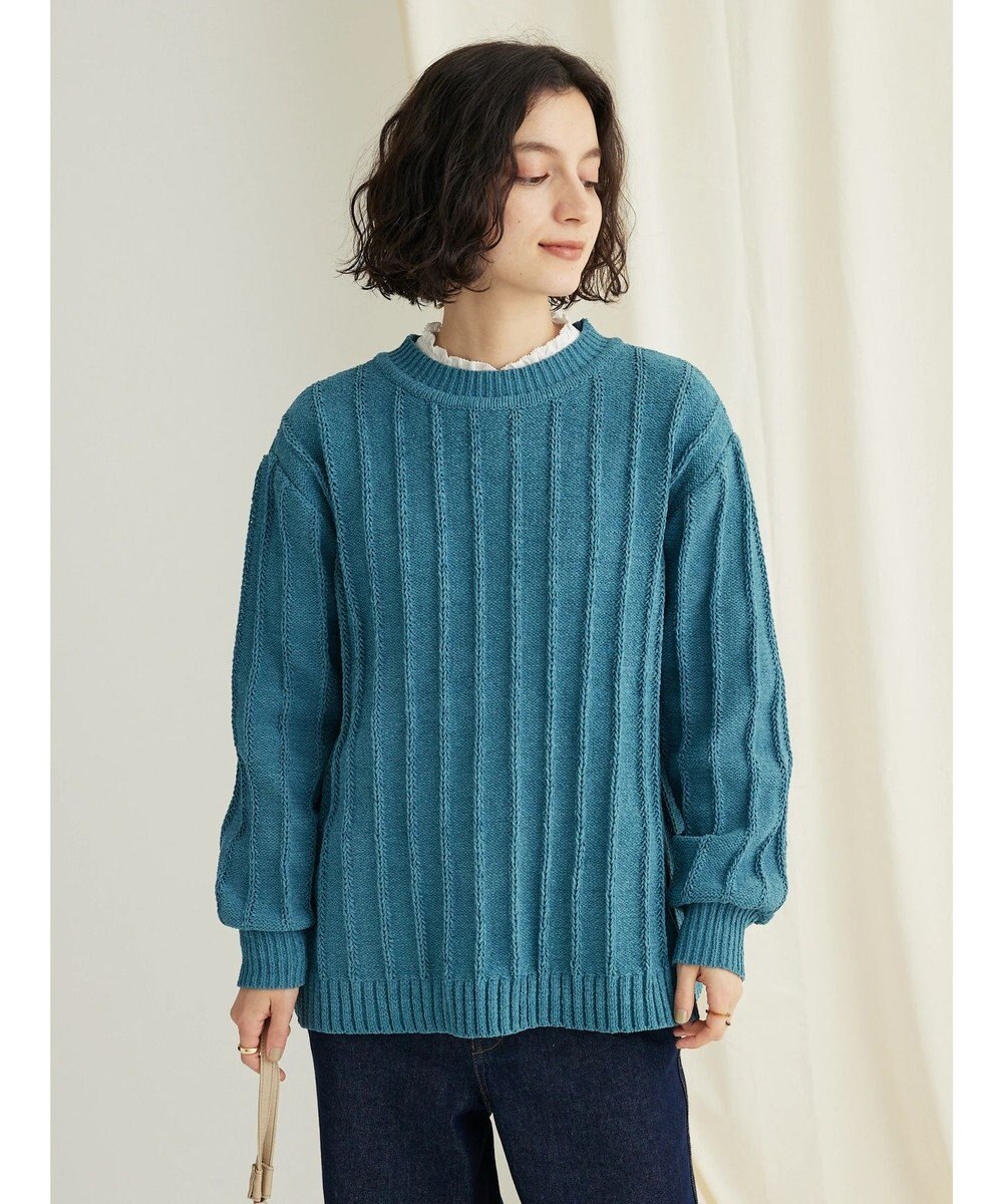 CRAFT STANDARD BOUTIQUE パールボタンピコフリルブラウス 