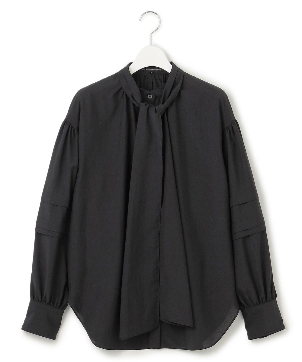 23区 S 【一部店舗限定/UVケア/接触冷感/撥水】ブライトタイプライター ボウタイ ブラウス 