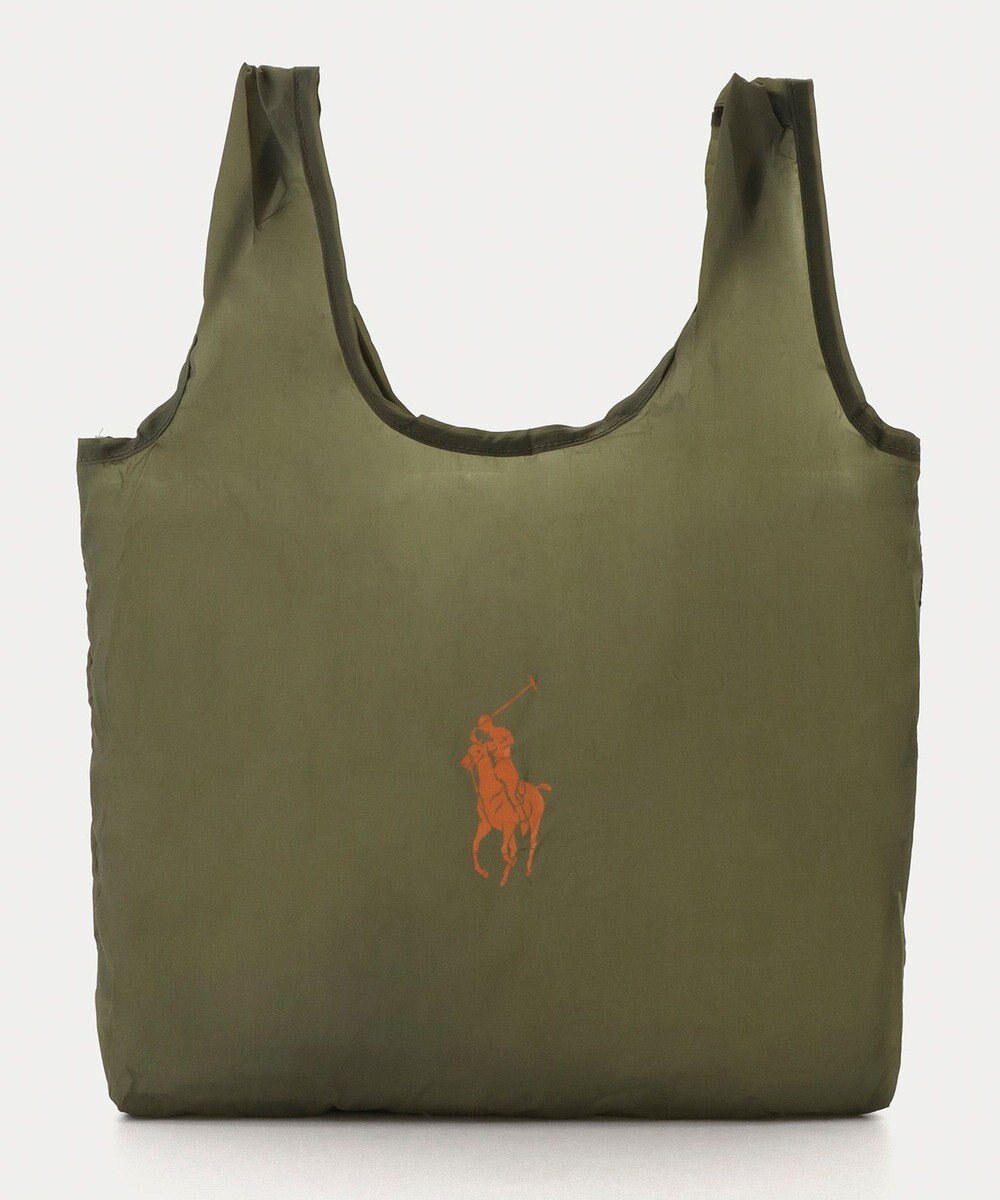 MOONBAT POLO RALPH LAUREN(ポロ ラルフローレン)ポロポニー ポケッタブル レインバッグ Sサイズ 無地 ストラップベルト付き 