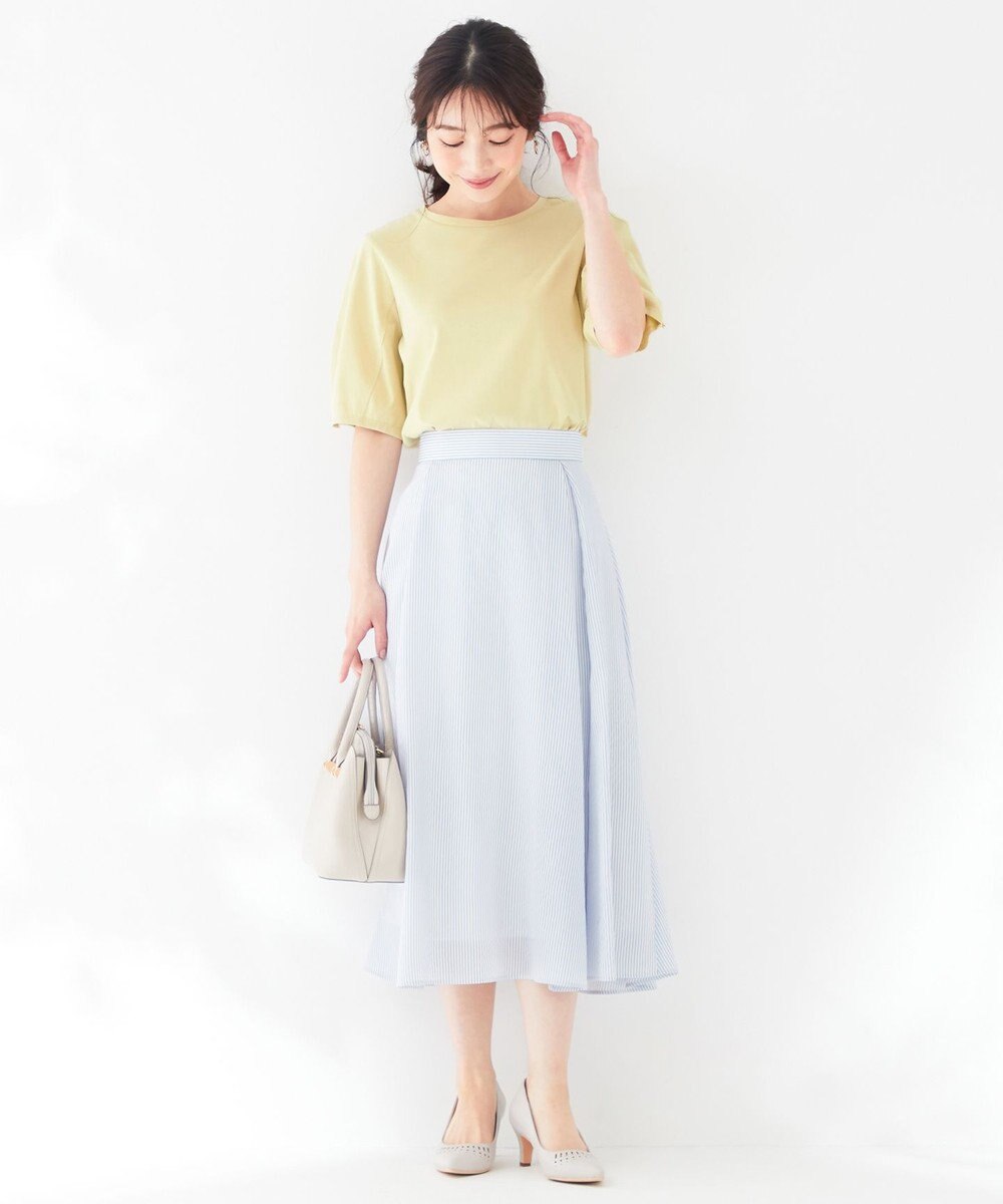 ANY SIS 【洗える】エアリーストライプ スカート 