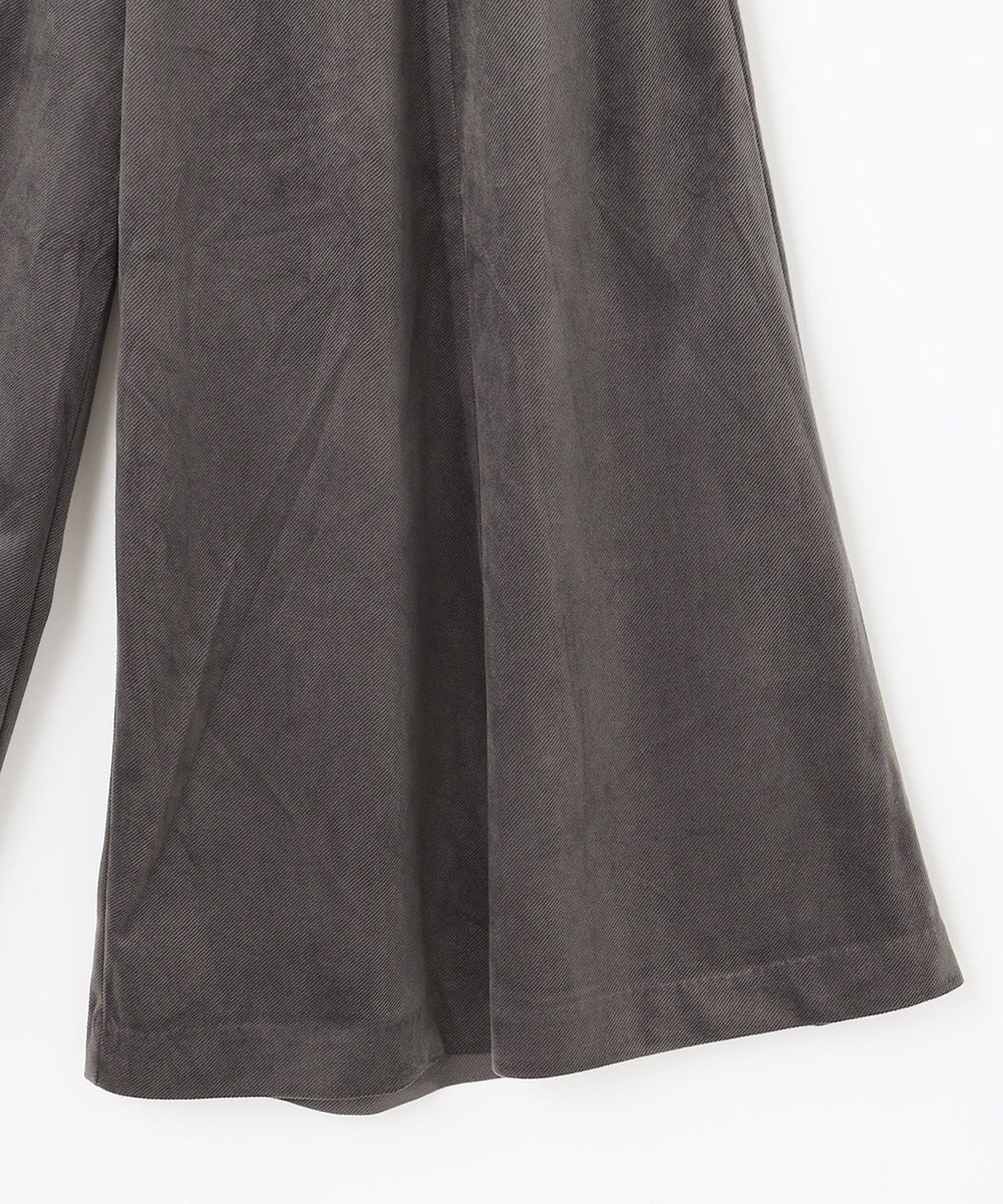 ANY 【洗濯機可】エステルベロア ガウチョパンツ 