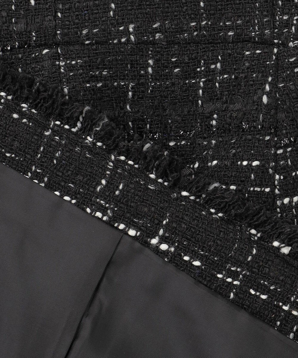 Feroux 【洗える】ラメツイード ジレ 