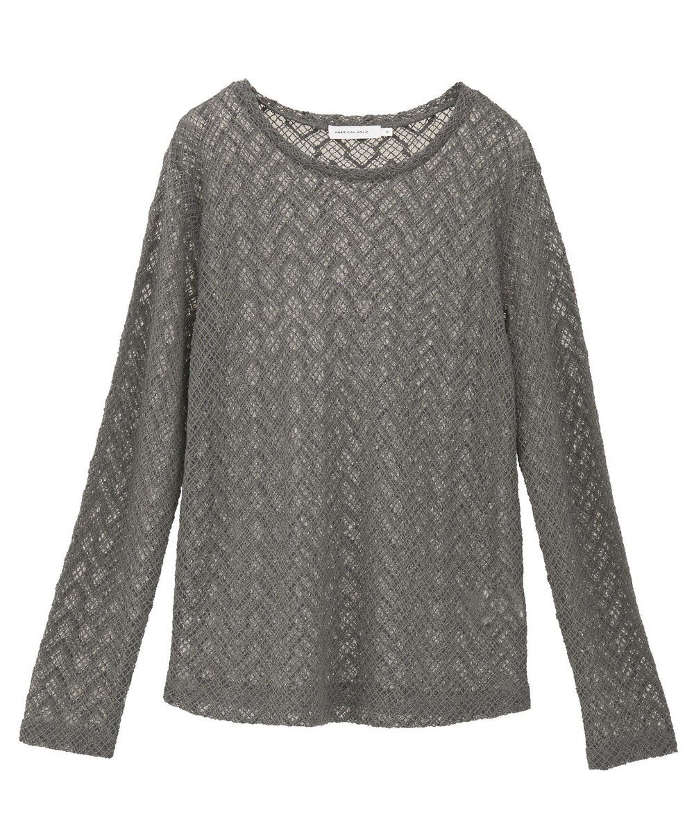 AMERICAN HOLIC レース長袖プルオーバー 