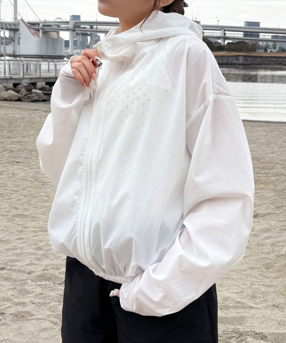 WEGO 【日焼け対策/セットアップ対応】ラッシュガードZIPパーカー 