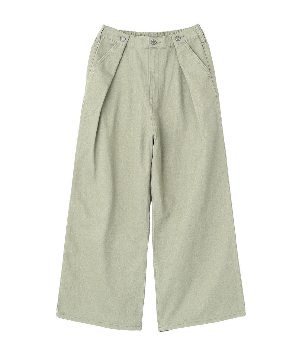 earth music&ecology 【綿100％】ポケットレースカラーパンツ 