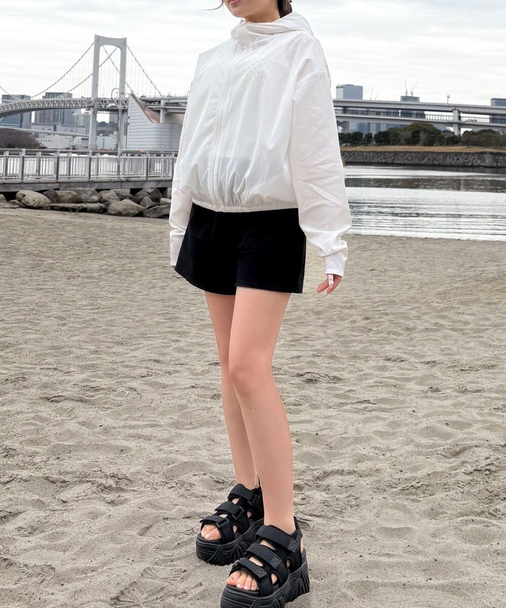 WEGO 【日焼け対策/セットアップ対応】ラッシュガードZIPパーカー 