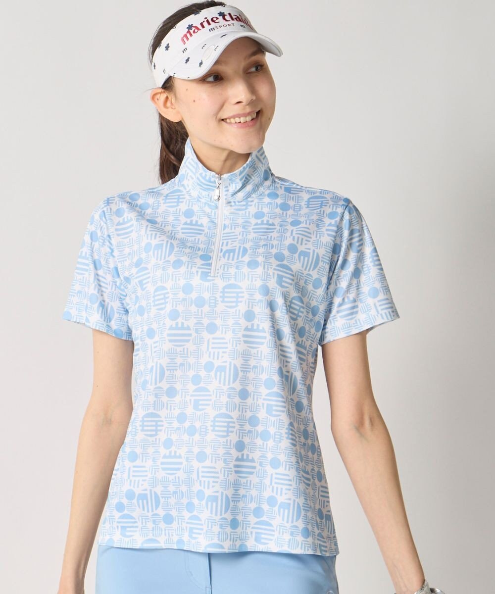 FILA GOLF／marie claire 【Marie claire sports】ハーフジップ半袖シャツ 