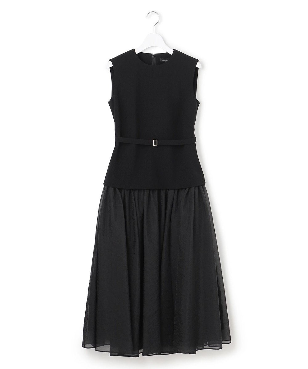 23区 S 【APPLAUDIR】クリアジョーゼットコンビ ドレス 