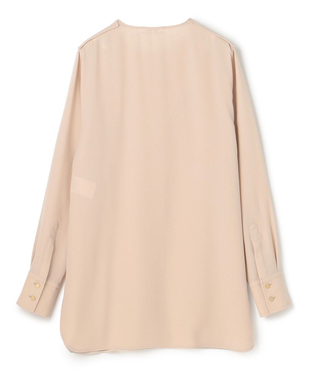 BEIGE， 【WEB限定・洗える】CLARION / ゴールド釦クルーネックブラウス 