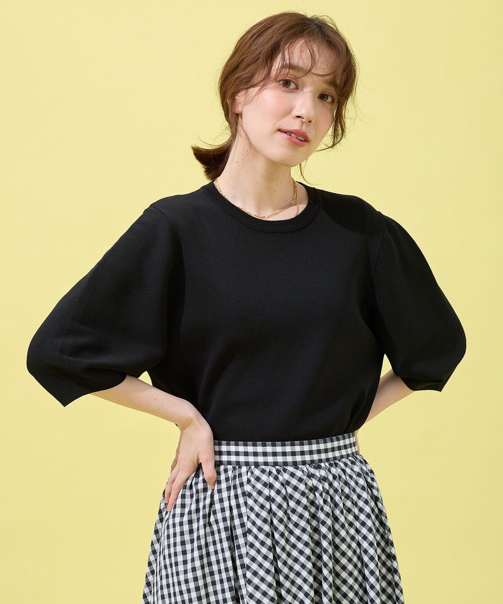 ANY パフスリーブニットプルオーバー 