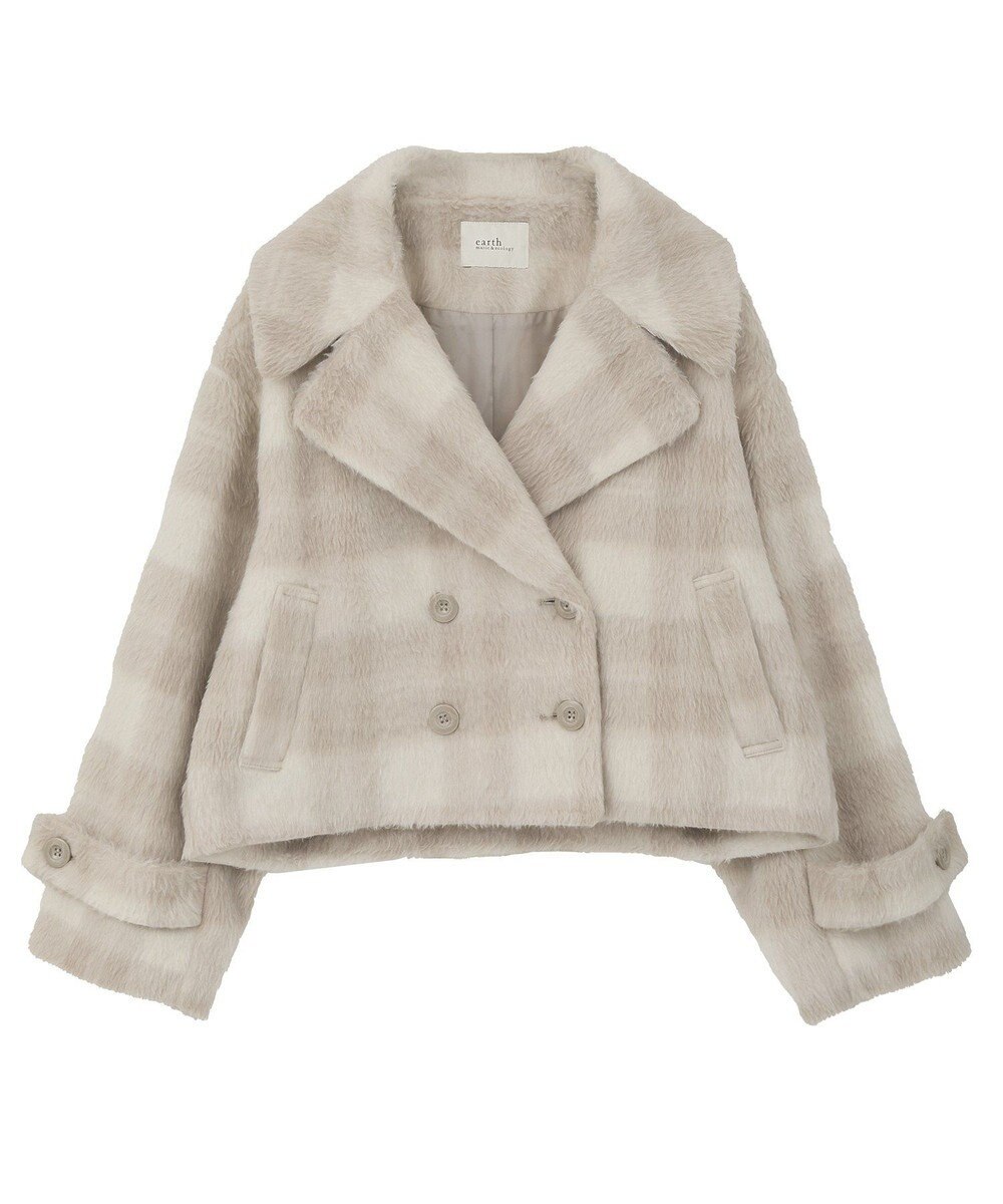 earth music&ecology シャギーショートコート 