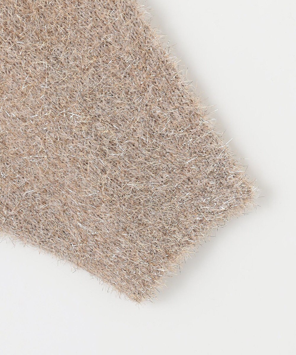 自由区 L 【洗える】フェザーラメ ニット 