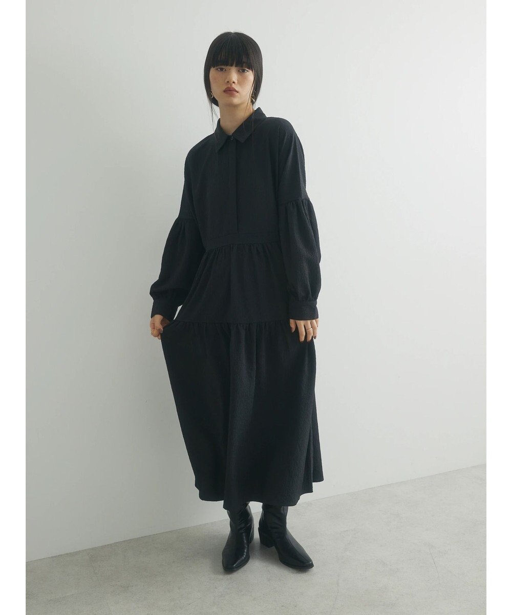 Green Parks armonia. ジャガードシャツワンピース 