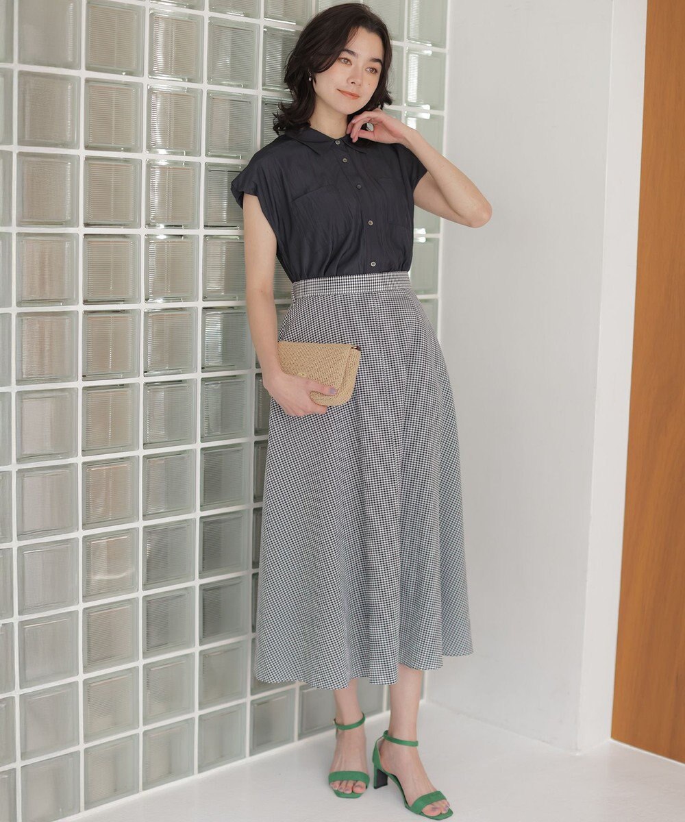 組曲 L ギャザーライトデシン ブラウス 