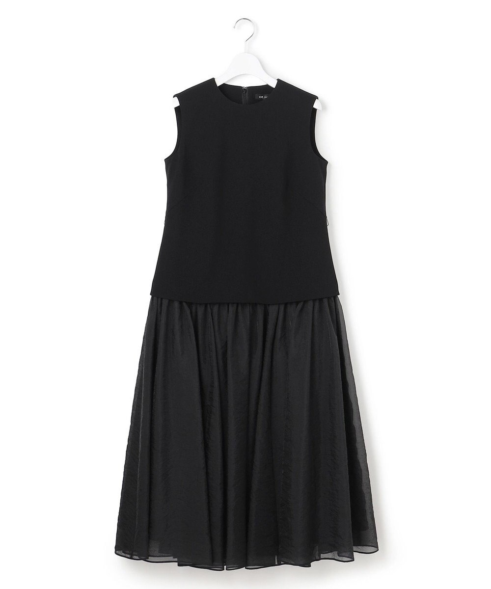 23区 S 【APPLAUDIR】クリアジョーゼットコンビ ドレス 