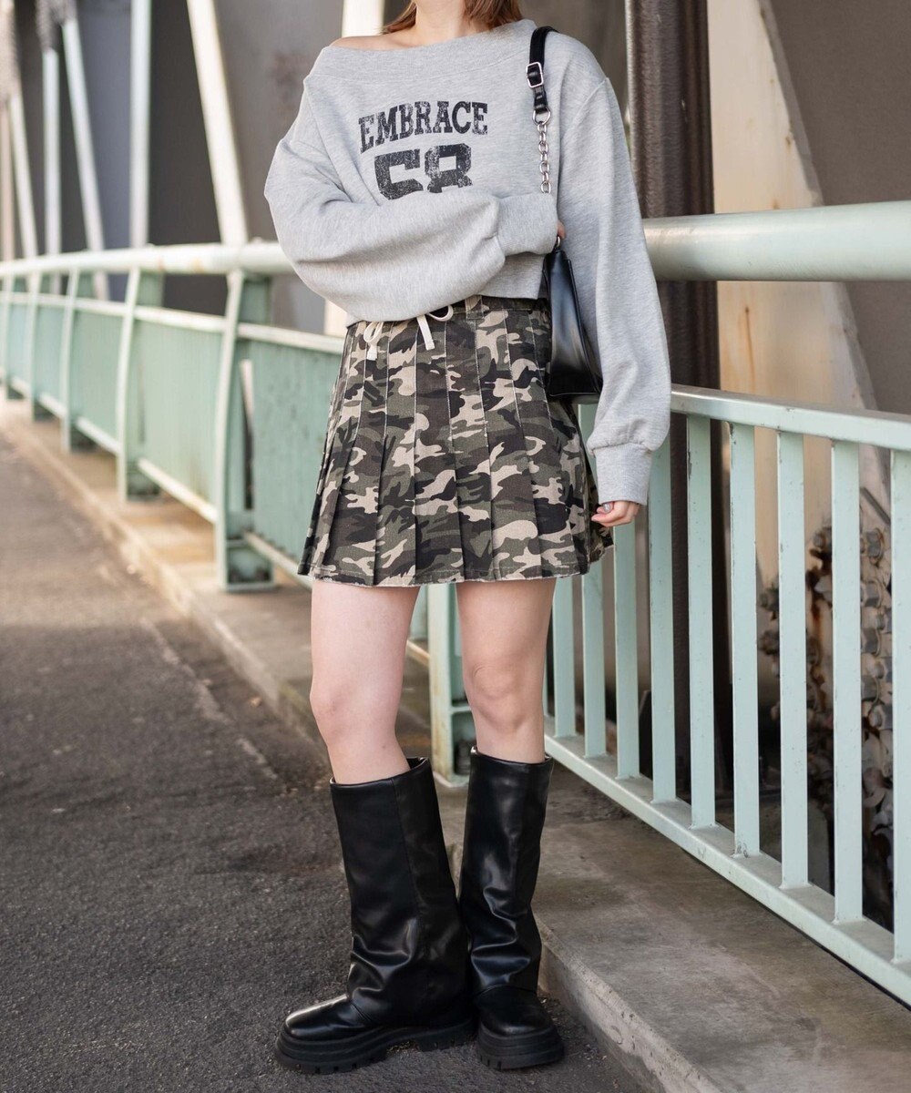 WEGO オフショルショートスウェット 