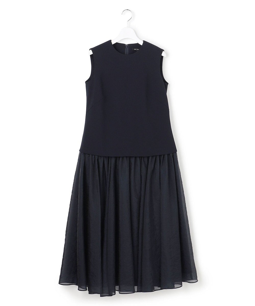 23区 S 【APPLAUDIR】クリアジョーゼットコンビ ドレス 