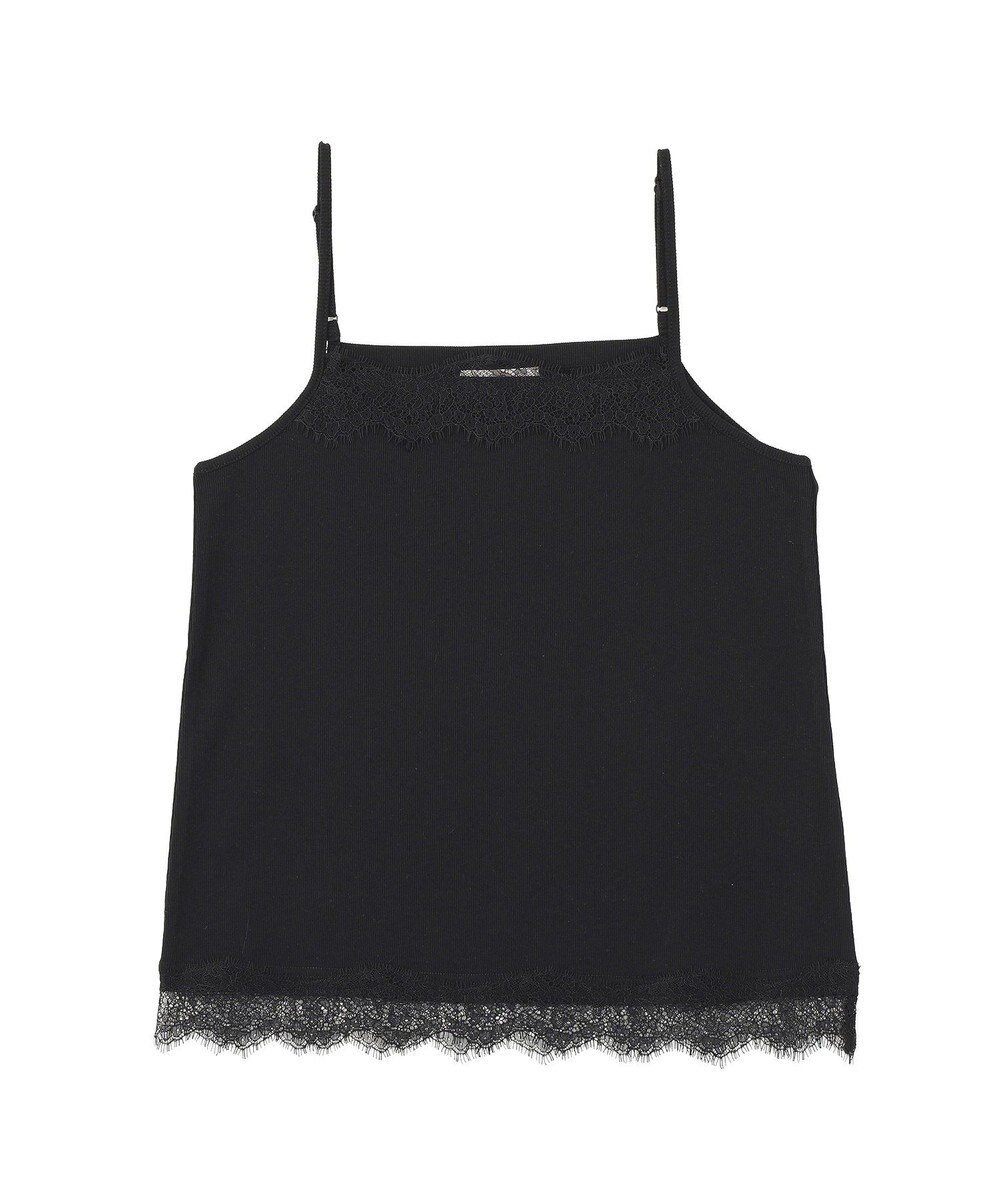 Green Parks ヒゲレーススクエアキャミソール 