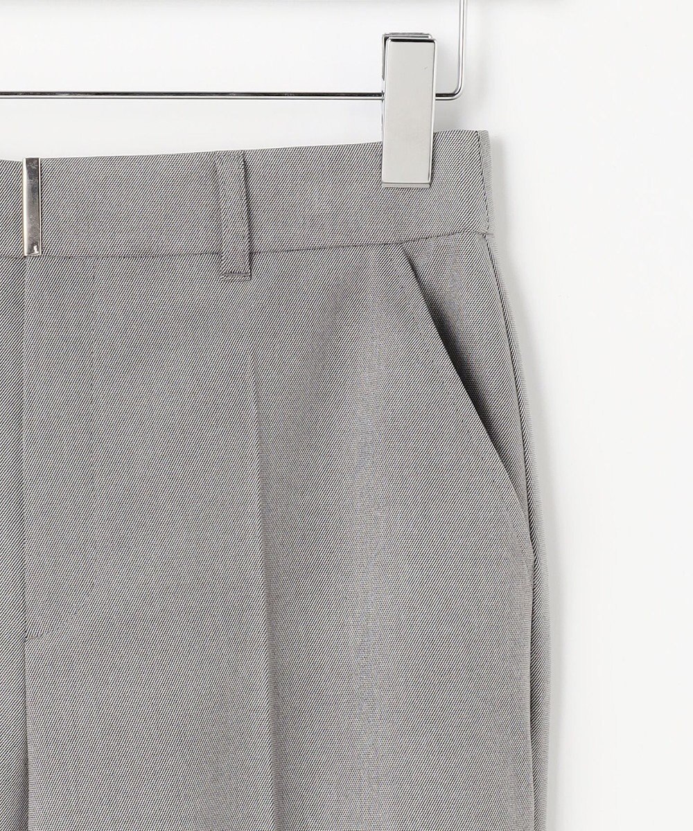 ANY SIS L 褒めらレディストレッチ セミフレア テーパードパンツ 