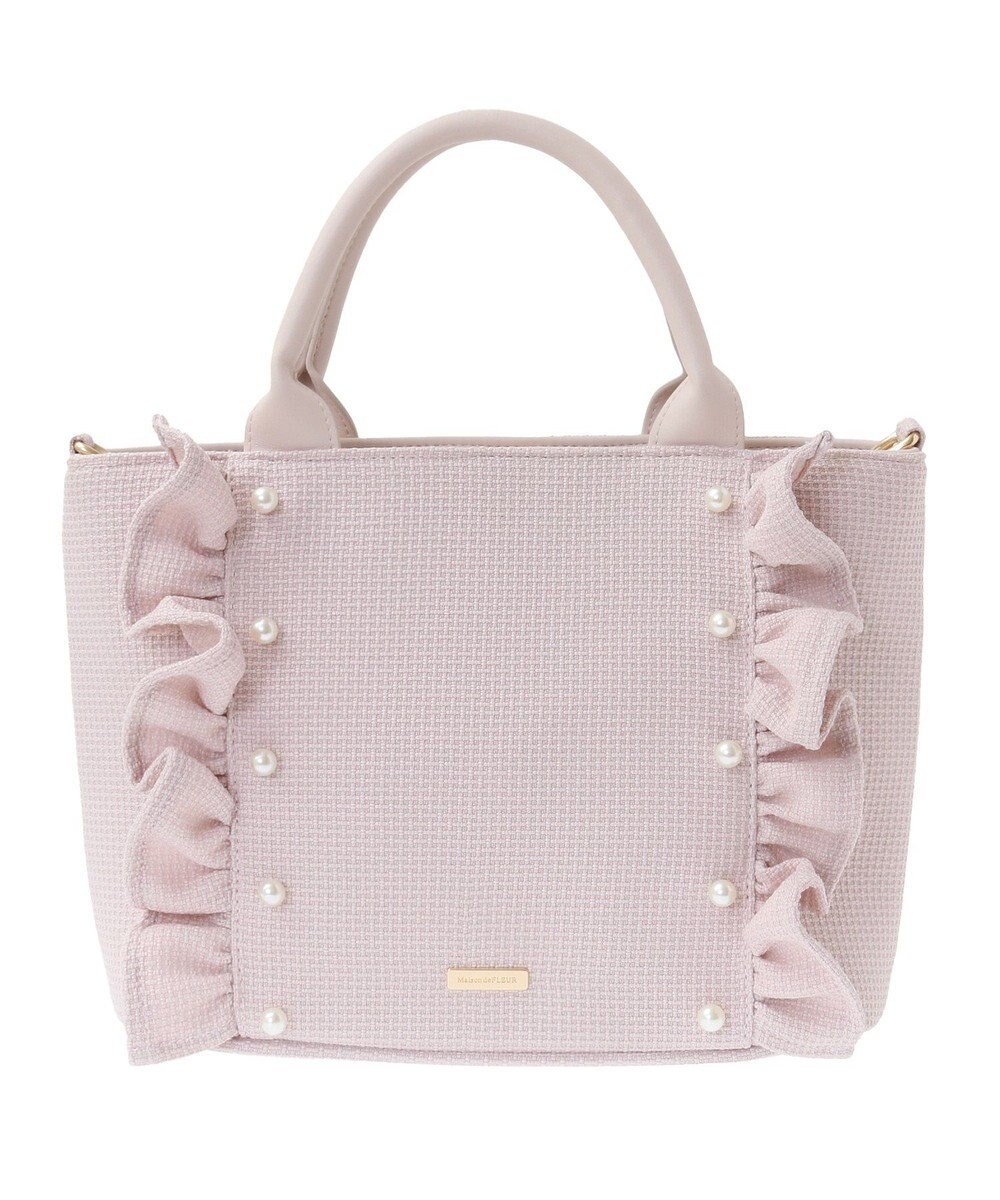 Maison de FLEUR 2WayフリルトートMバッグ 