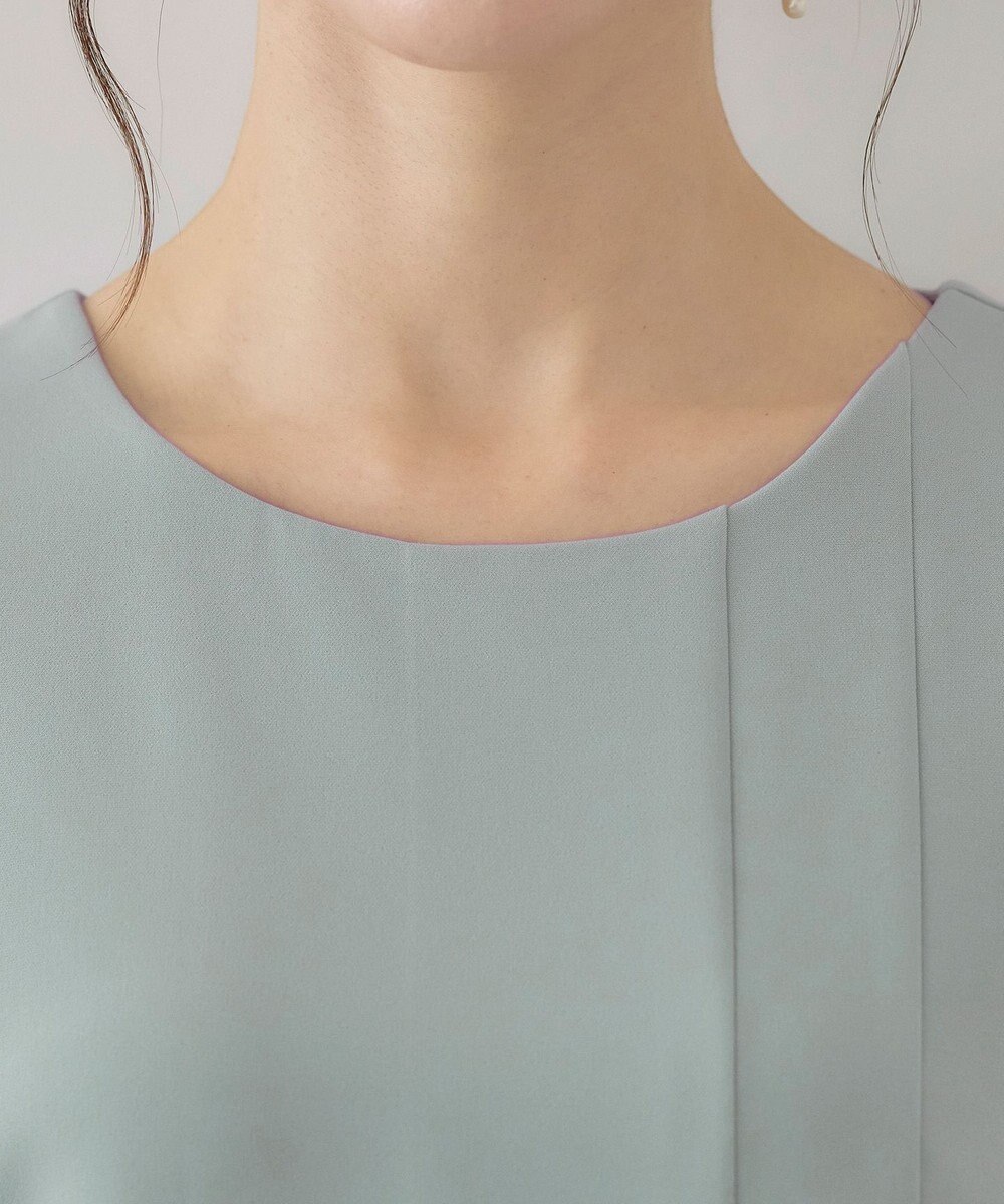 Tiaclasse L 【洗える】アシンメトリ―タックチュニック 