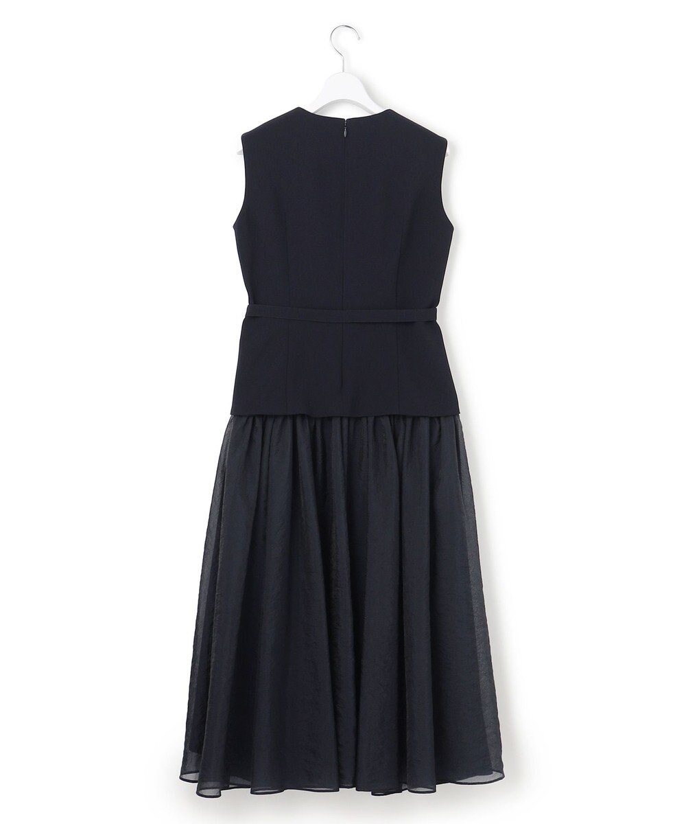 23区 S 【APPLAUDIR】クリアジョーゼットコンビ ドレス 