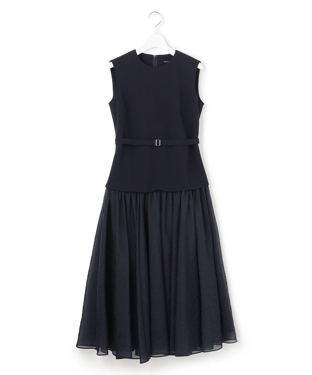 23区 S 【APPLAUDIR】クリアジョーゼットコンビ ドレス 