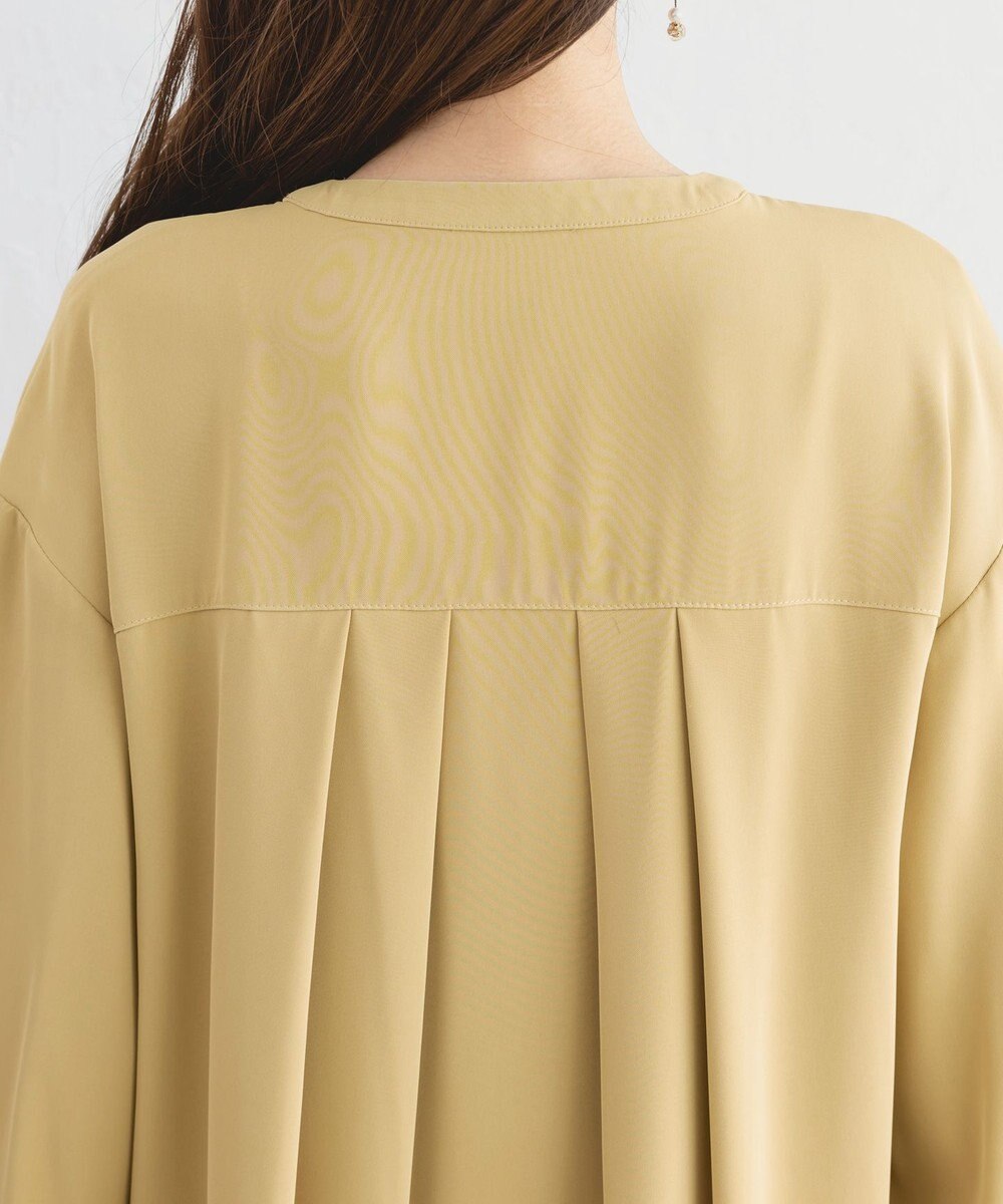 Tiaclasse L 【洗える】とろみシャツチュニック 