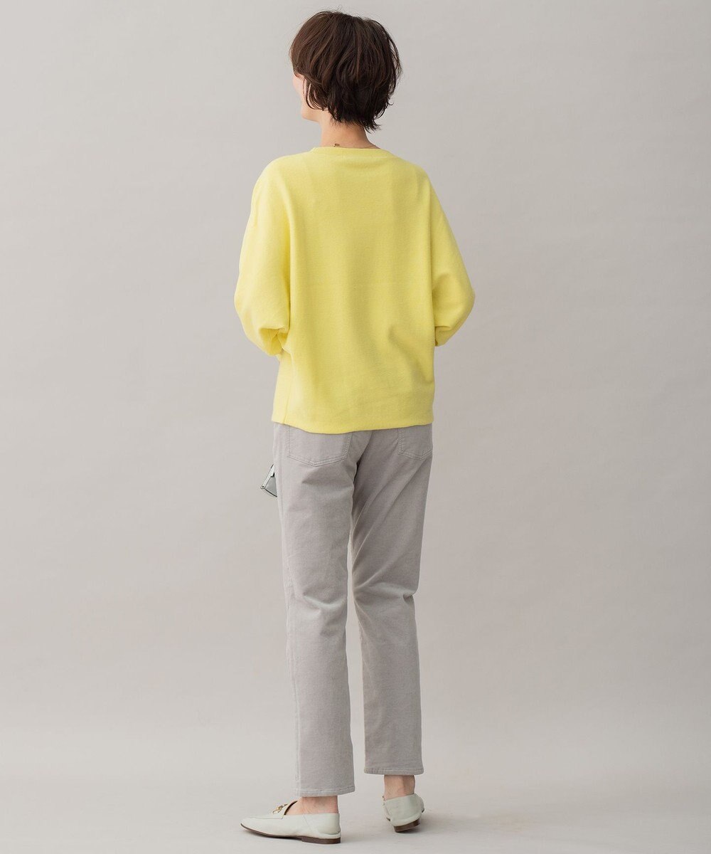 自由区 【洗える】ソフトウールハイゲージ ドルマンスリーブニット 