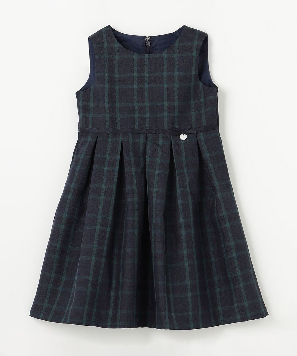 ANY KIDS チェック ジャンパースカート 