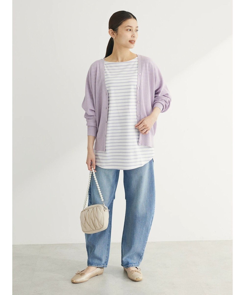 Green Parks ラウンドボーダーリラックスプルオーバー 