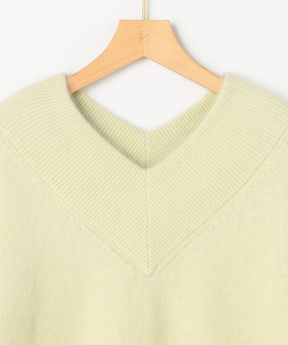 組曲 フラッフィーファーＶネック ニット 