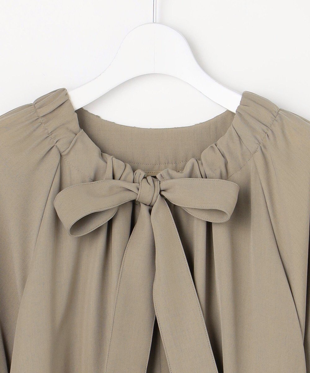 自由区 L 【SHIHOさん着用】TWドレープツイル3WAYボウタイ ワンピース 