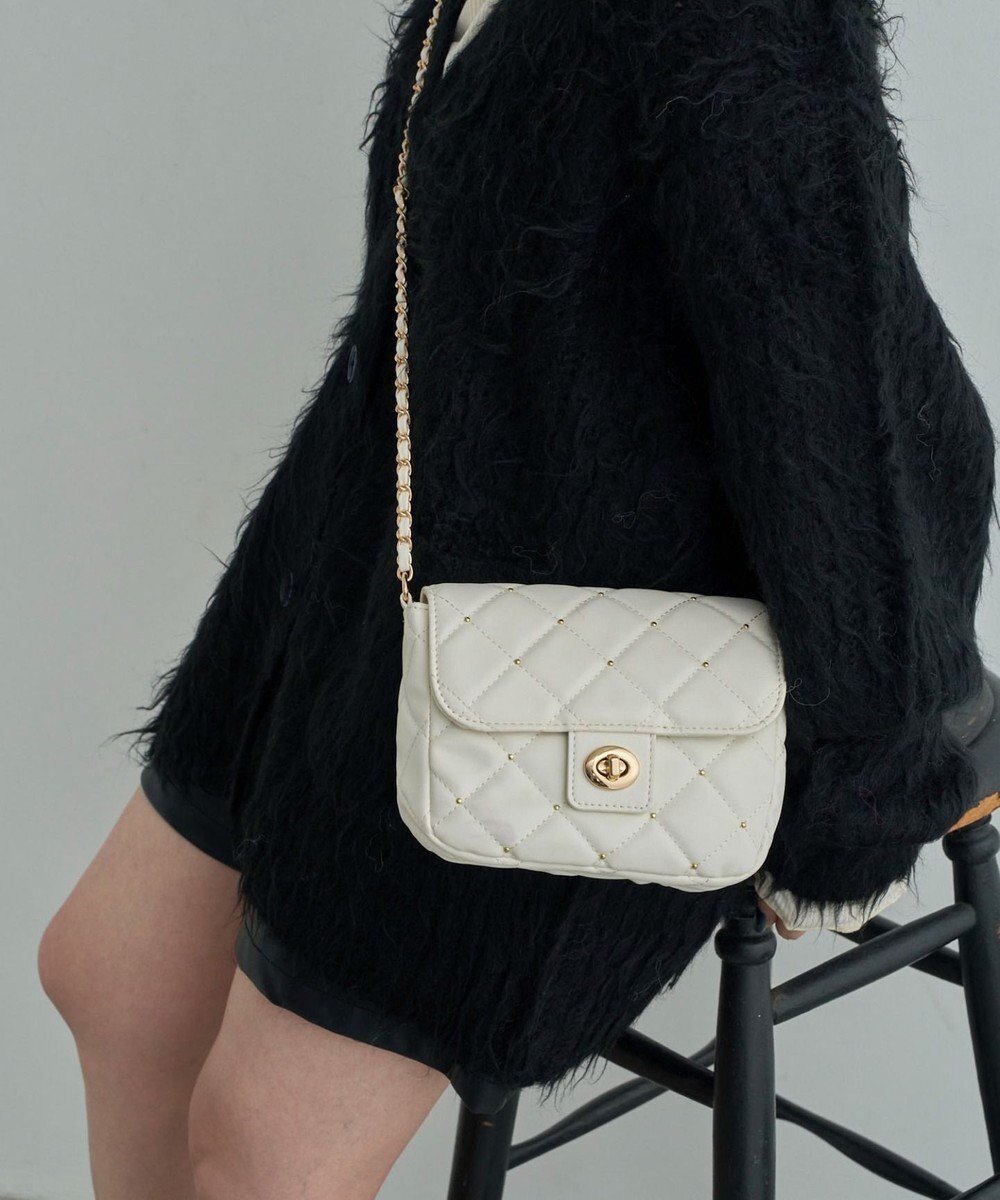 WEGO スタッズ付きキルティングショルダー 