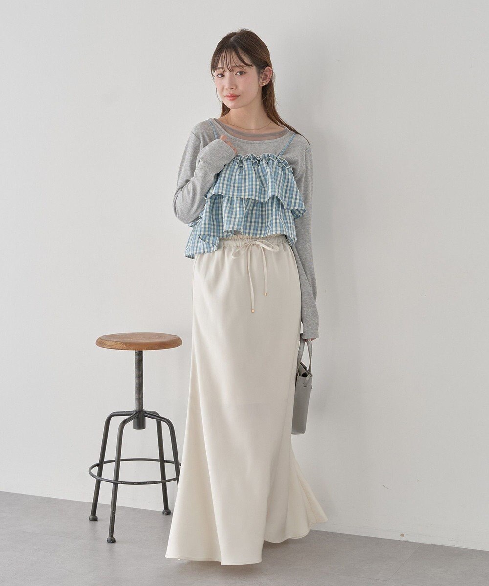 earth music&ecology レイヤード風テレコプルオーバー 