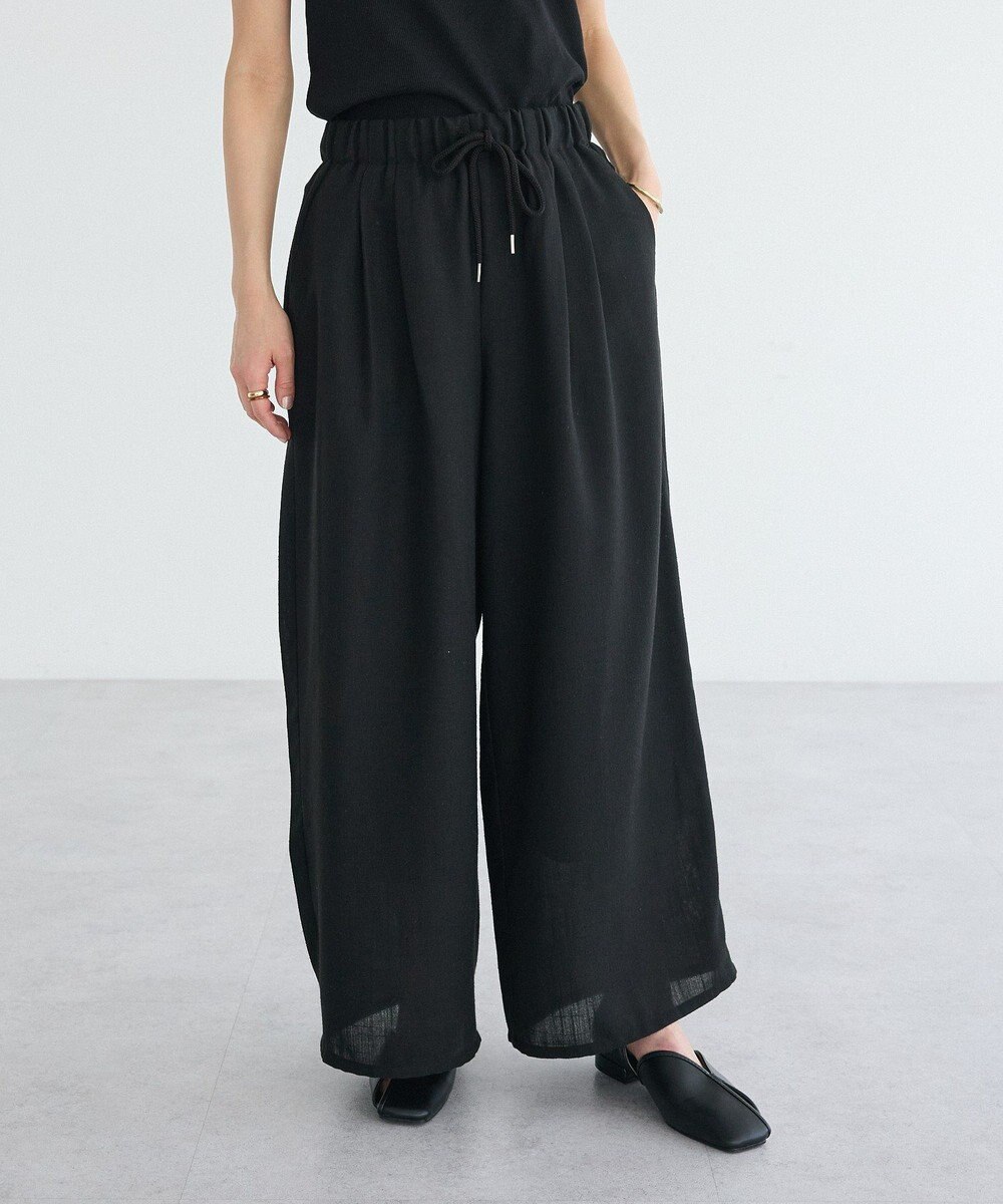 CRAFT STANDARD BOUTIQUE リネンライクワイドイージーパンツ 