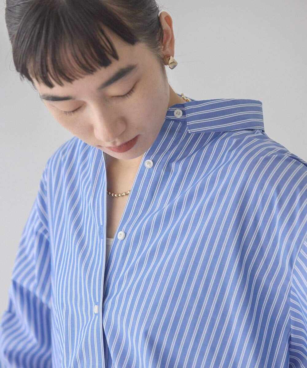 AMERICAN HOLIC イージーケアバックギャザーリボンシャツ 