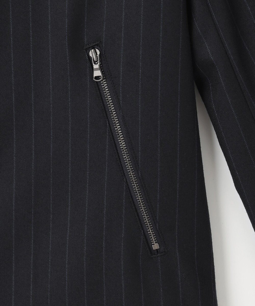 JOSEPH HOMME SAXONY PINSTRIPE ZIP UP JACKET 
