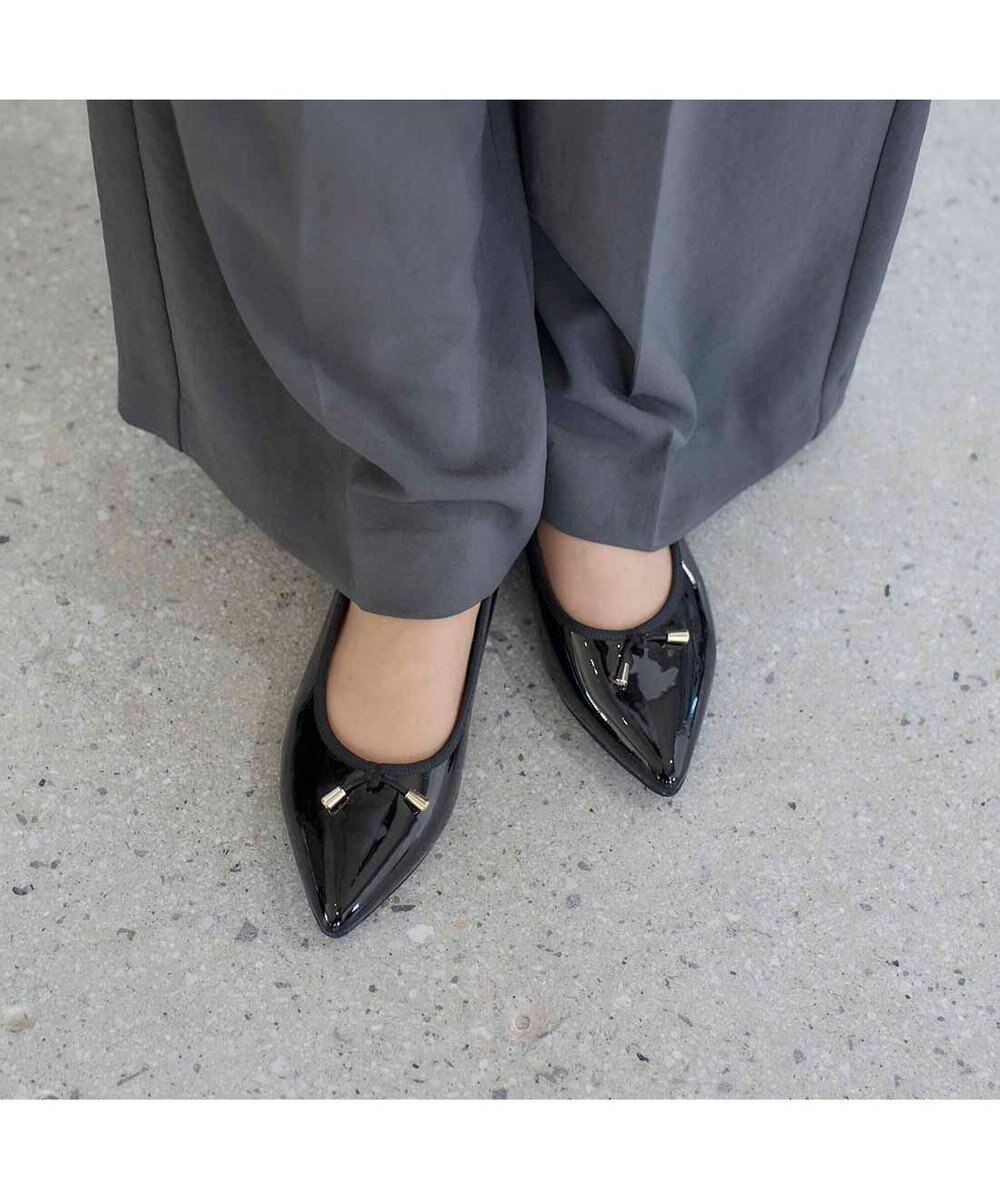 MODE ET JACOMO <carino>【レイン対応】中敷きデザインバレエシューズ 