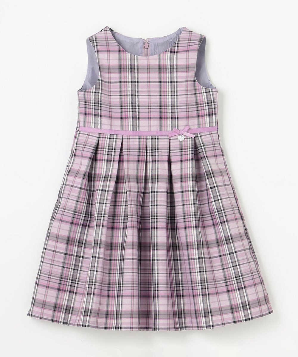 ANY KIDS チェック ジャンパースカート 