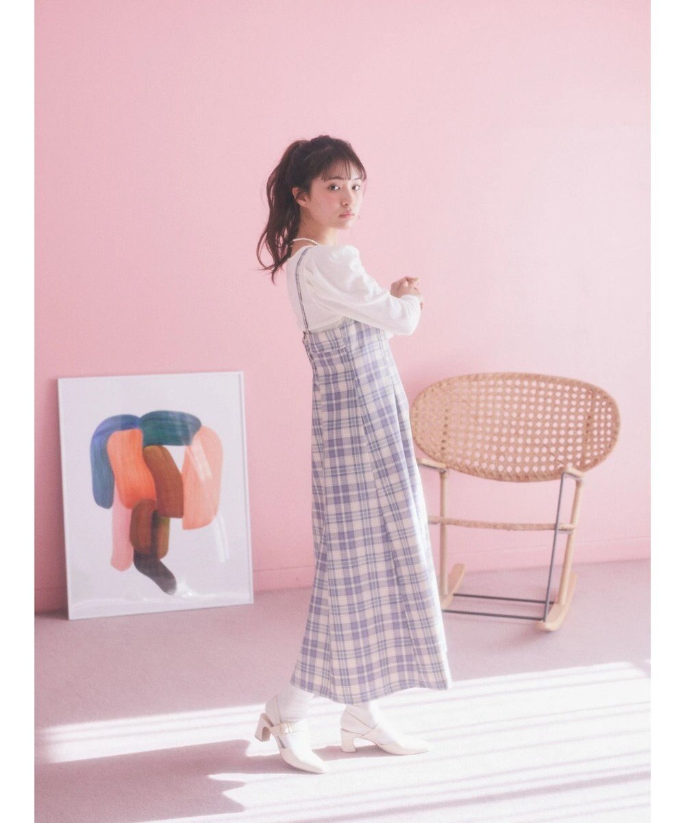 earth music&ecology パフスリーブクレープリブインナー 