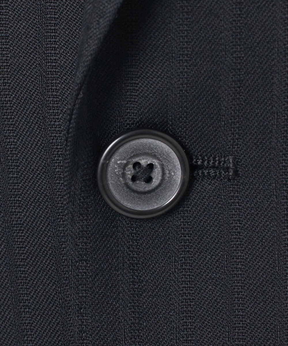 GOTAIRIKU 【御幸毛織】ドライスピナーツイルストレッチスーツ_ブラックストライプ 