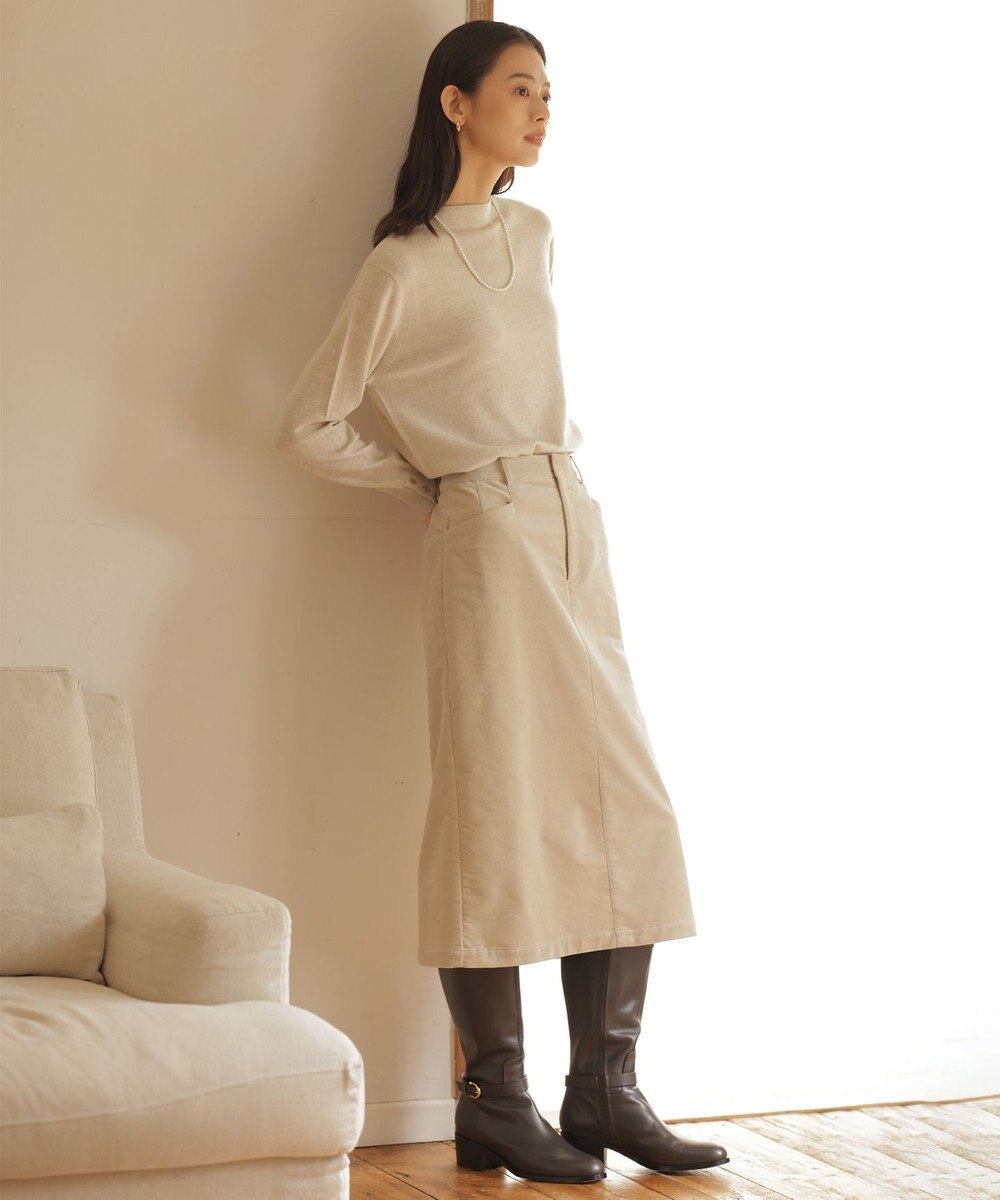 J.PRESS LADIES 【洗える】ハイブリッドAIRDUROY スカート 