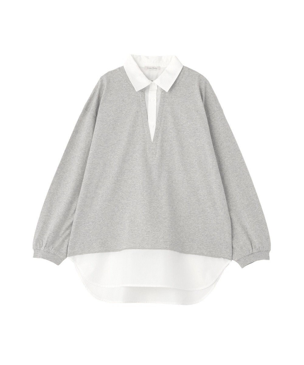 Green Parks 衿レイヤードッキングチュニック 