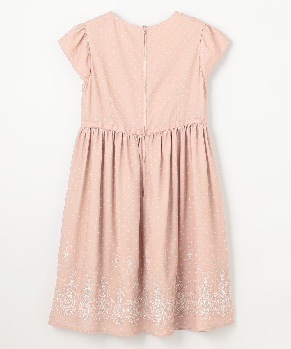 組曲 KIDS 【150-170㎝】ドットシフォン ワンピース 