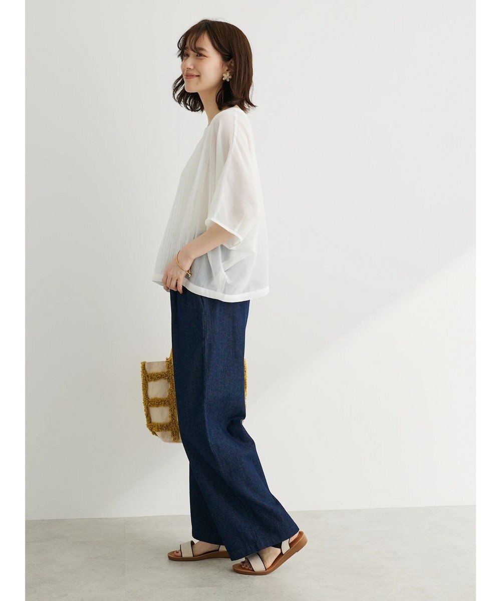 Green Parks ・ｆｕｒｒｙ　ｒａｔｅ　ピンタックボイルブラウス 