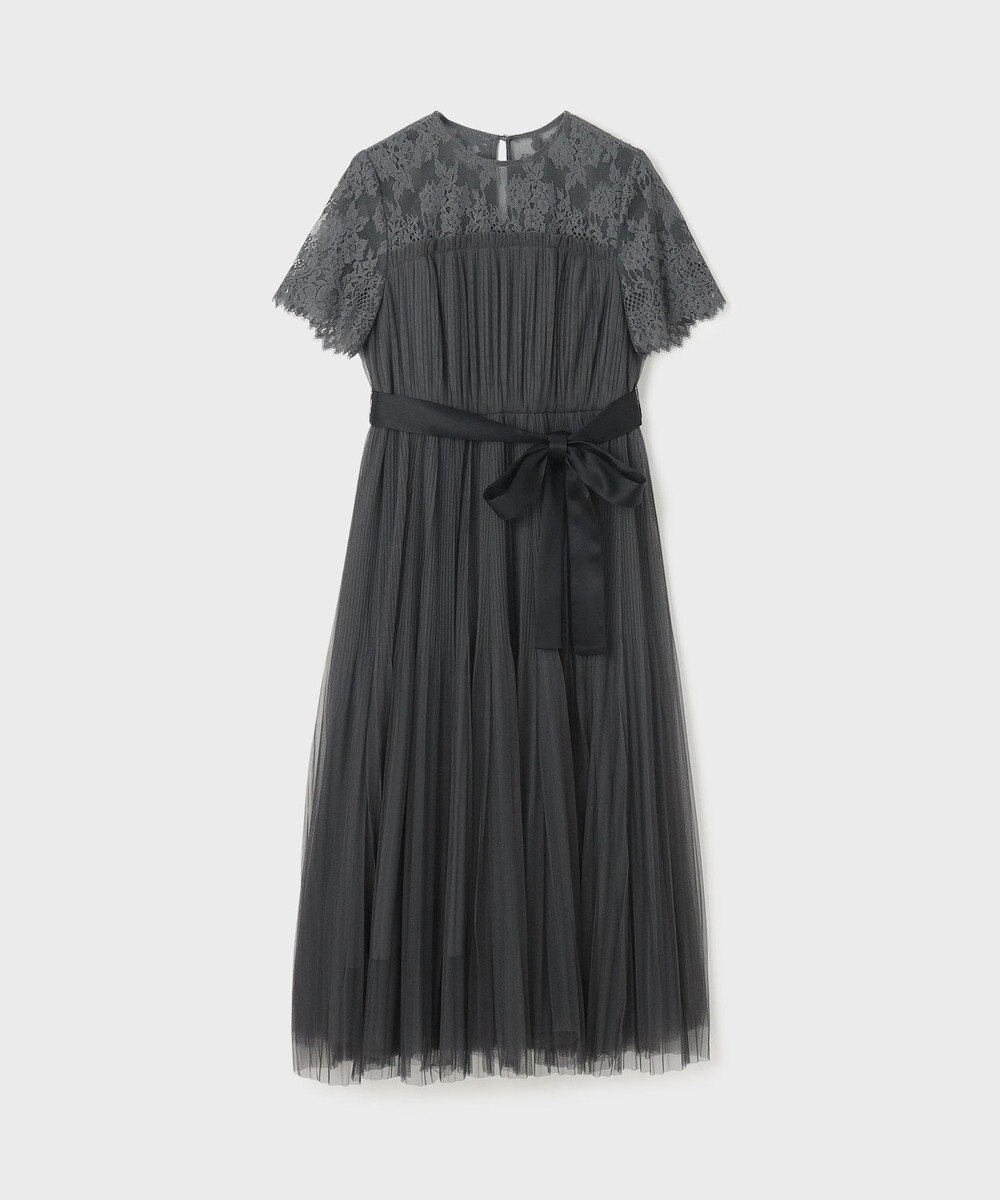 GRACE CONTINENTAL チュールプリーツドレス 