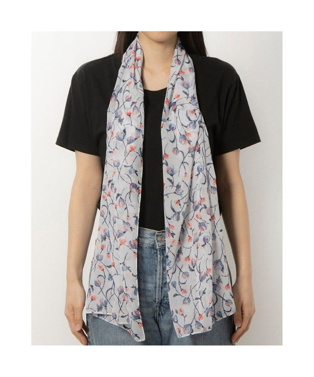 UNBILLION カシュネ cache nez / 花柄シフォンスカーフ 