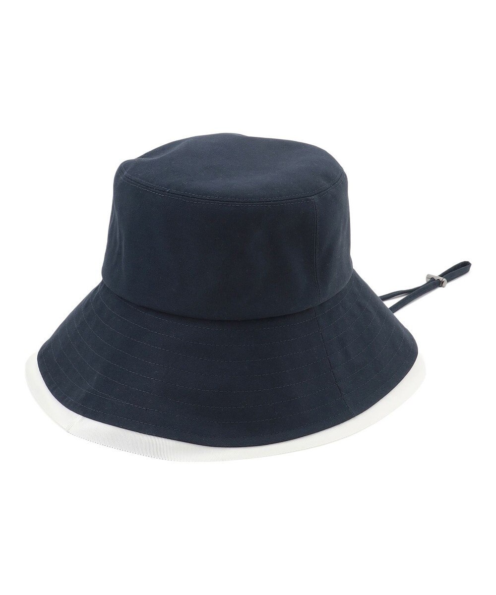 TOCCA 【サイズ調整可】TRIM RIBBON BUCKET HAT コットン バケットハット 