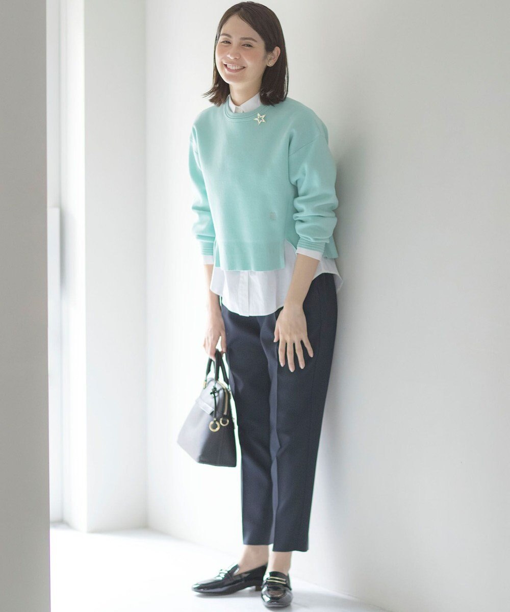 組曲 L スウェットライクニットプルオーバー 